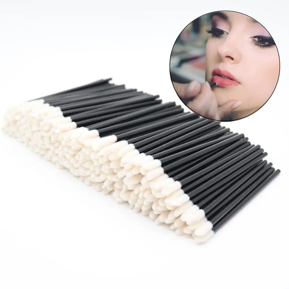 

300 Pieces Disposable Lip Brushes Make Up Brush Lipstick Lip Gloss Wands Applicator Tool Makeup Beauty Tool Kits