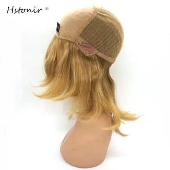 

Hstonir European Hair Wig Pelucas Kosher Jewish Demi Perruque Pesach Silk Top Sheitel Layered Wig Remy Hair JW06