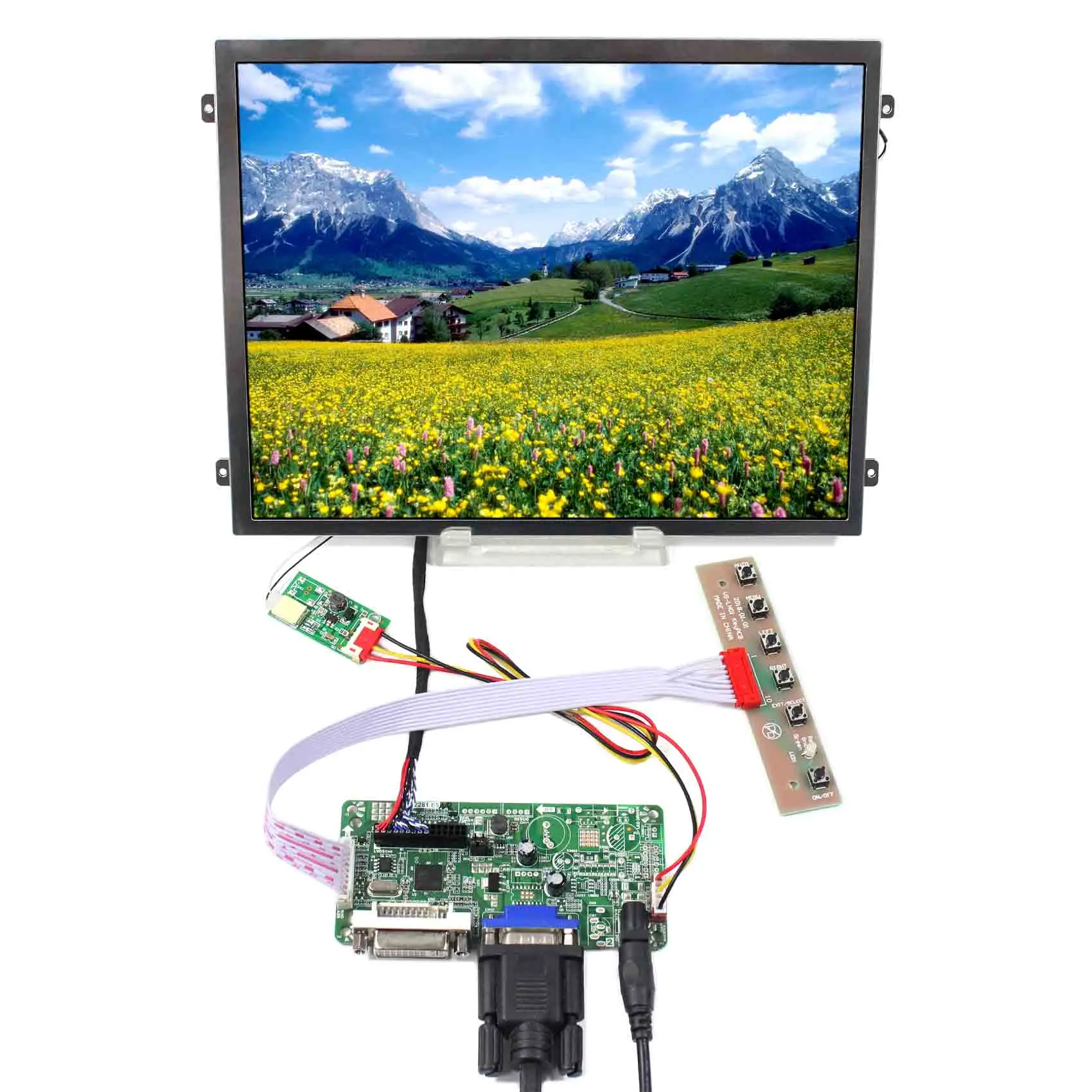 10 4 IPS LCD Screen 1024x768 VS140T 003A Mit VGA DVI LCD Controller 