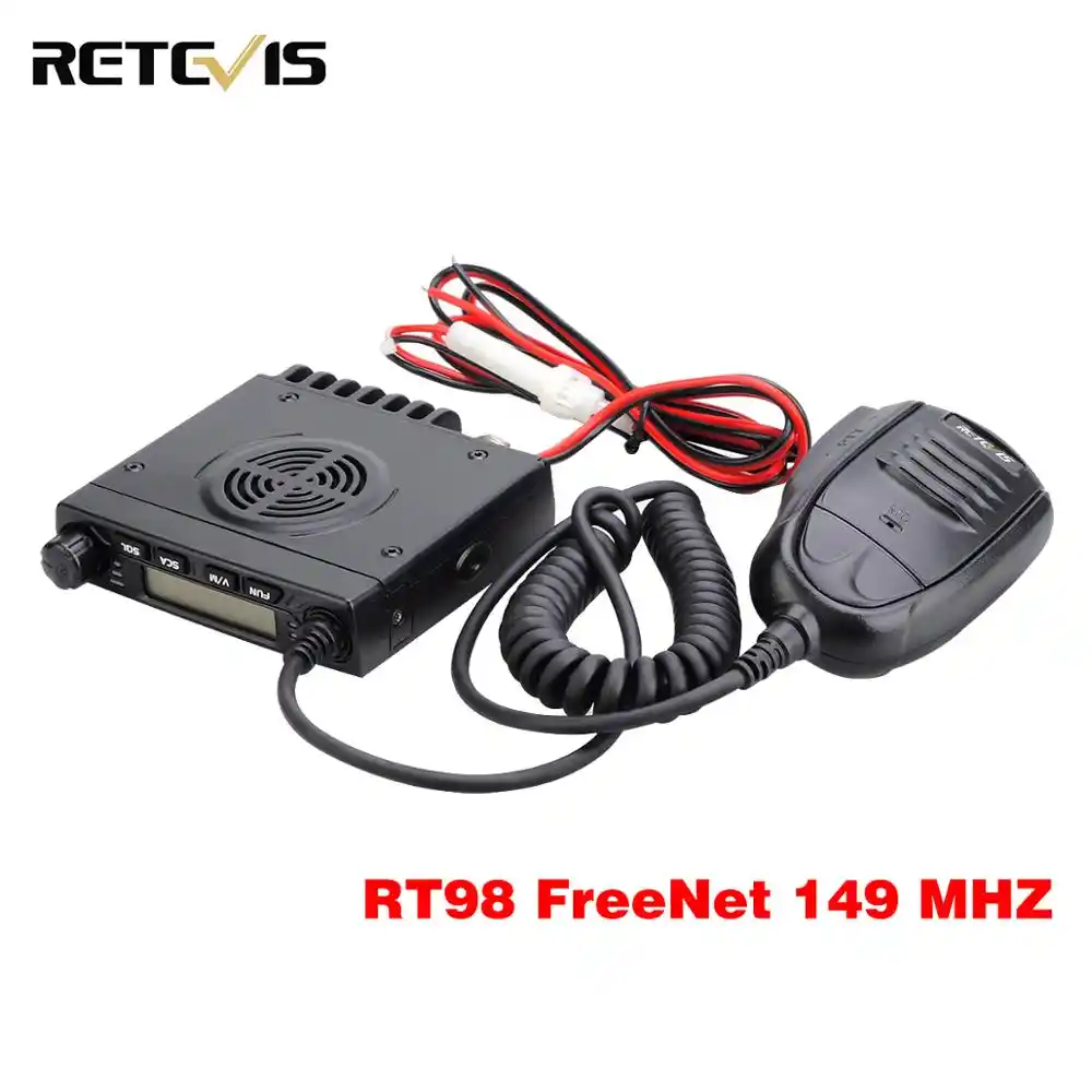 Auto Walkie Talkie Retevis Rt98 Freenet 149mhz Mobile Auto Radio 0 5 W Mit Lautsprecher Mikrofon Lcd Ham Radio 6ch Vehice Transceiver Funkgerate Aliexpress