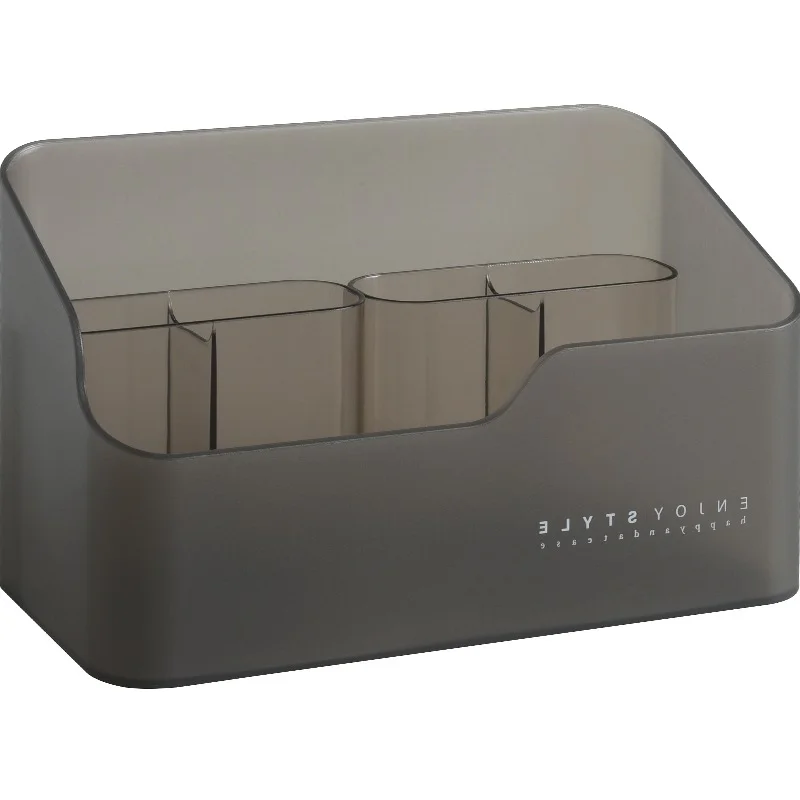 

Fowecelt Makeup Organizer Cosmetics Storage Box Brush Nail Polish Holder Lipstick Perfume Beauty Case Home Office Desk Organizer
