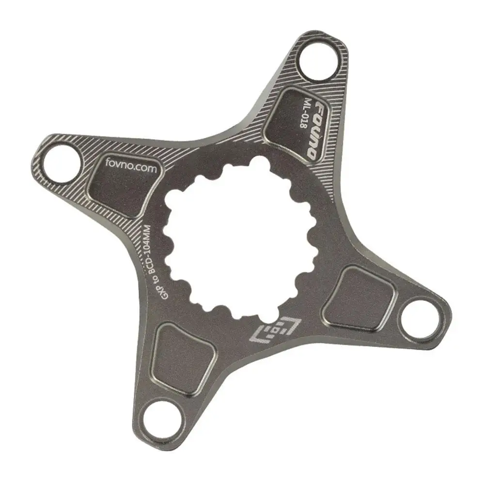 Алюминиевый сплав MTB горный велосипед SRAM Crank GXP BB30 104 BCD паук адаптер Crankst - Цвет: gray