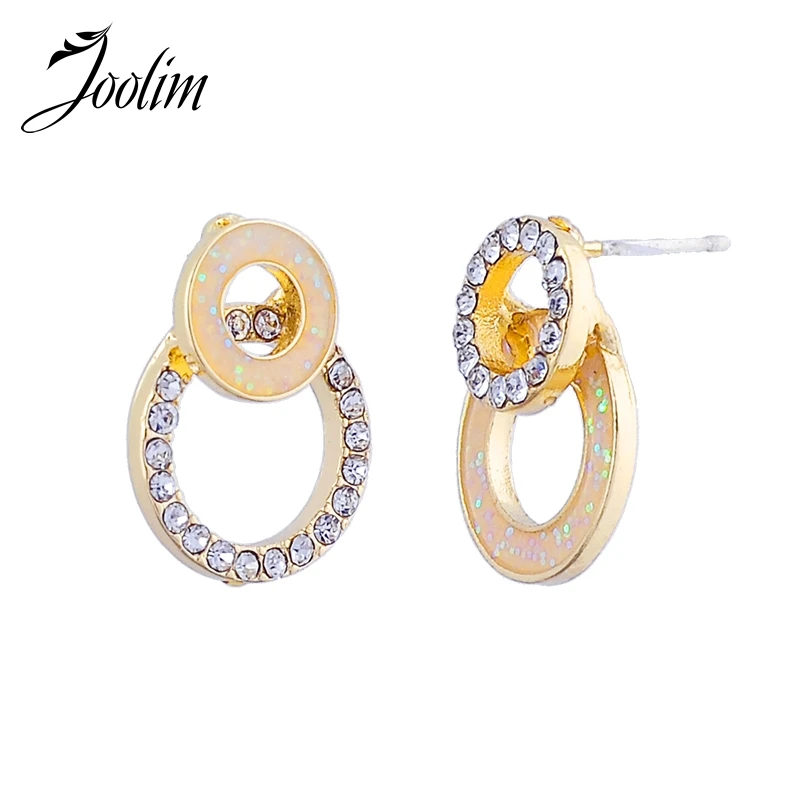 

Joolim Simple Double Circles Earring Delicate Earrings Wholesale