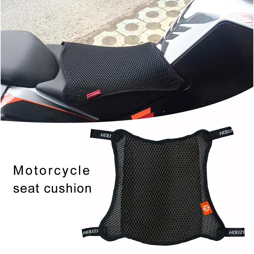 Capa de Assento da Motocicleta Capa de Almofada Respirável Malha Coxim Anti-skid Ciclomotor 1pc 3d Net 7 malha 3d net coxim respirável anti-skid ciclomotor capa de almofada