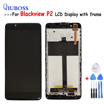 

5.5" For Blackview P2 LCD Dispaly+Touch Screen Digitizer Assembly for p2 lite lcd Replacement Accessories+With frame