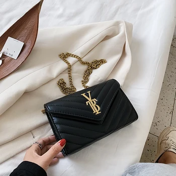 

2020 New louis Ladies Bag Fashion Casual Messenger Bag ling Chain Shoulder Bag Pure Color PU Handbag Mobile Phone Bag Handbag