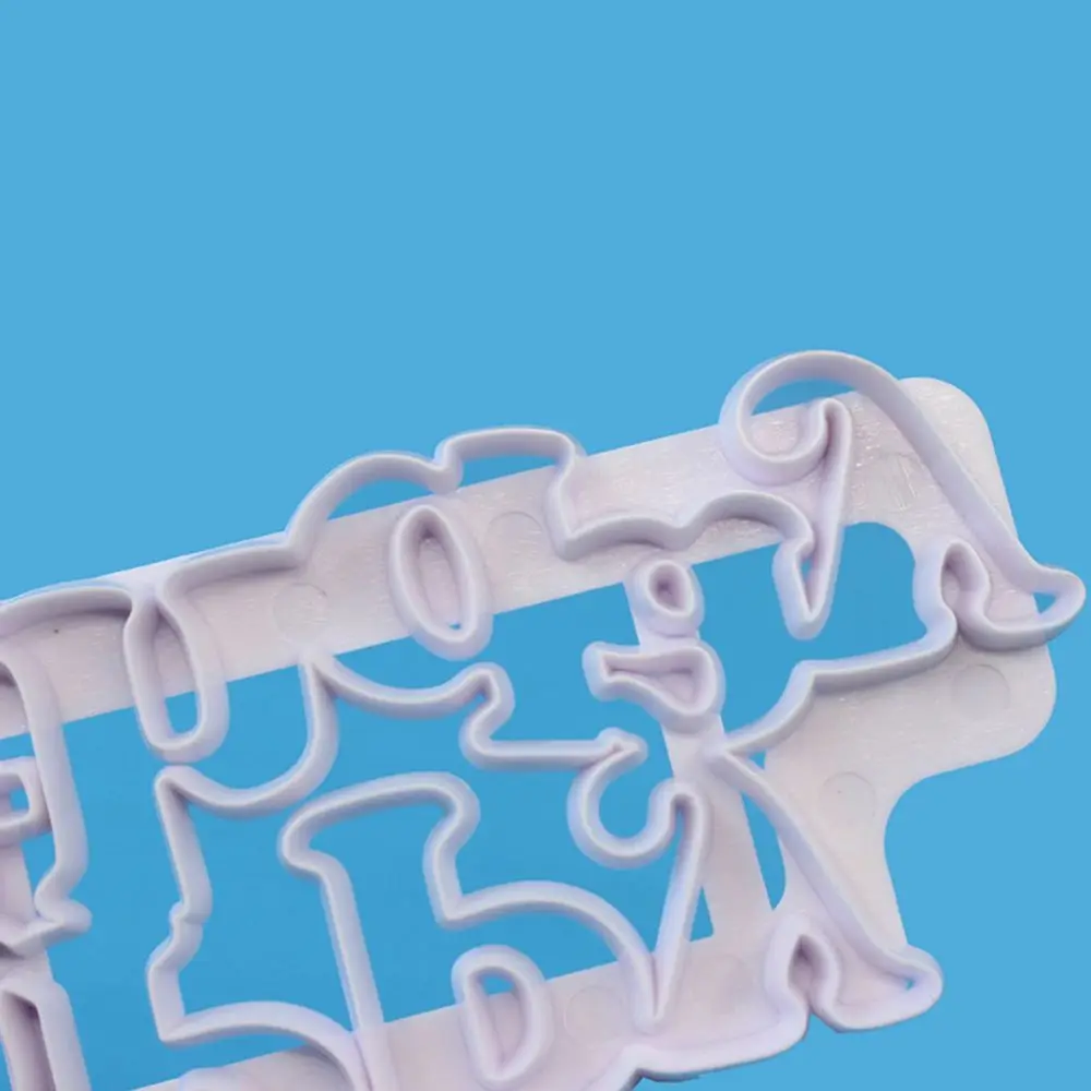 1X Plastic Happy Birthday Fondant Cutter Cake Mold Fondant Cupcake Cutter Tool Cake Decorating Tools