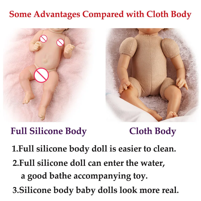 60 см, куклы для новорожденных, реалистичные, реалистичные, куклы для новорожденных, мягкие, полностью силиконовые, для тела, куклы, для воды, игрушки, Bonecas, на день рождения