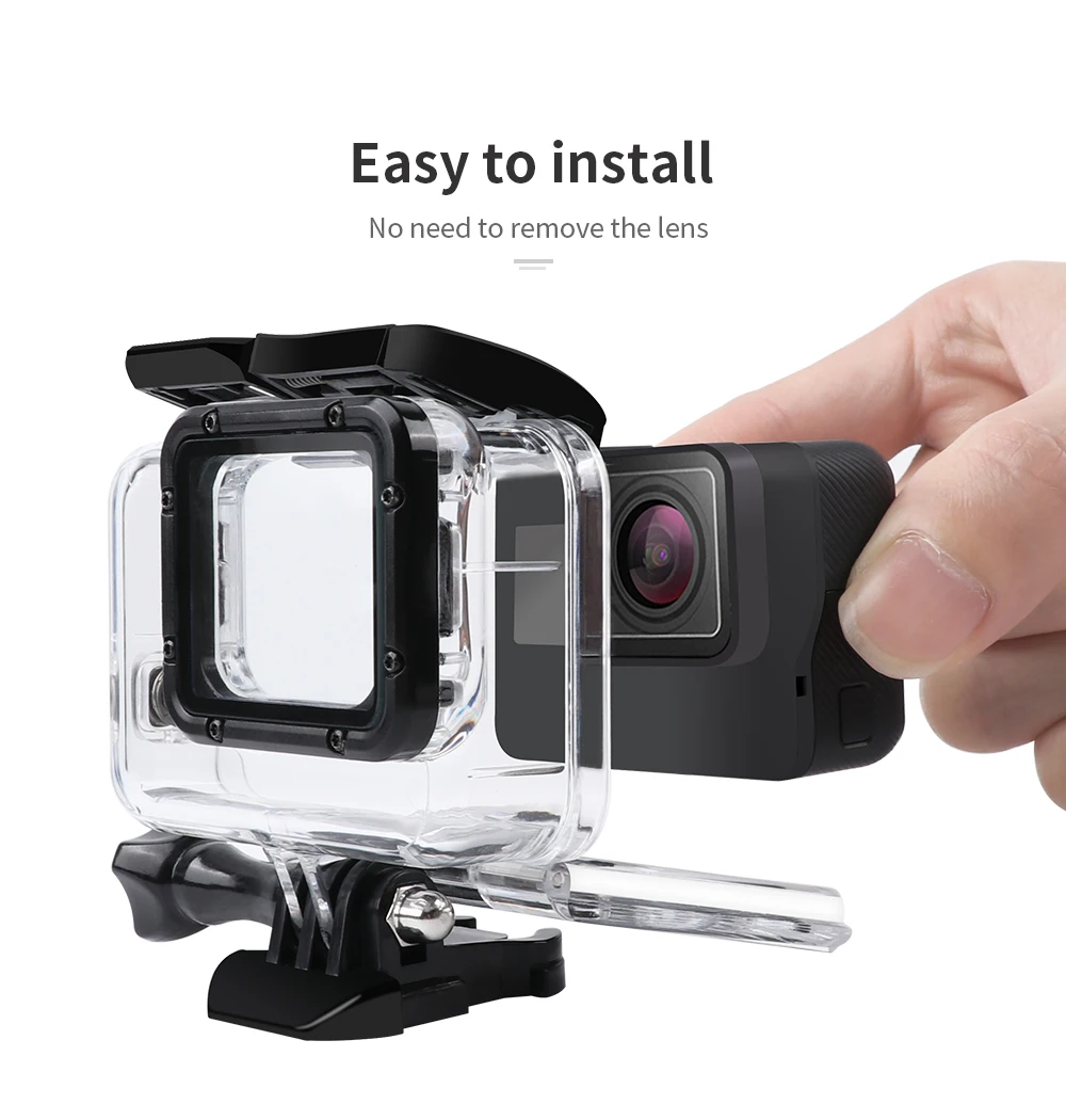 2020 45M Waterproof Housing Case for GoPro Hero 7 6 5 Black Diving