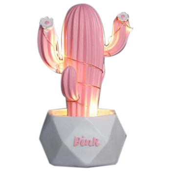 

Ins Cactus Decor Cactus Led Table Lamp Dream Star Lamp Small Night Light Cute Room Decor Children'S Gift