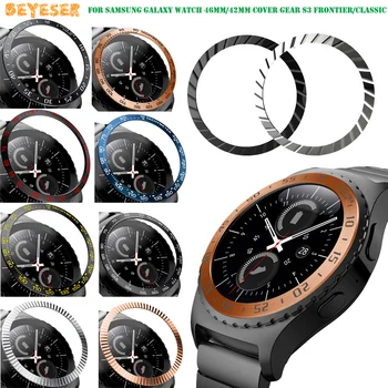 

Metal Case For Samsung Galaxy Watch 46mm/42mm cover Gear S3 Frontier/Classic sport Adhesive Cover Bezel Ring Accessories 46/42 3