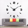 Large Wall Clock Quartz 3D DIY Decorative Kitchen Clock Acrylic Mirror Stickers Oversize Wall Clocks Home Decor reloj de pared 2