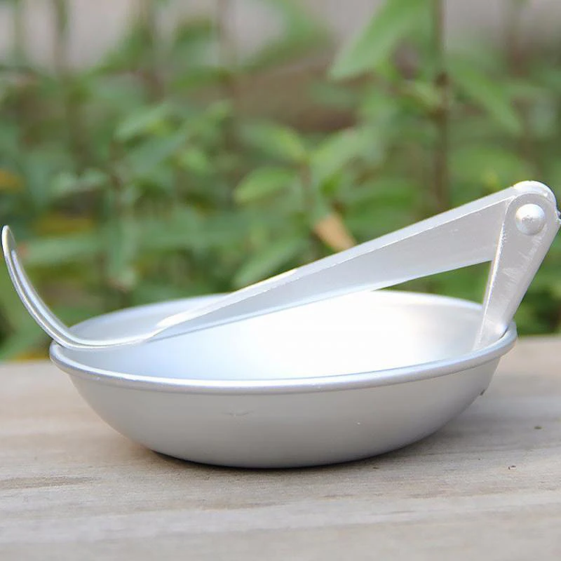 Folding Spoon Portable Environmental Spoon Camping Tableware Wear-Resistant Spoon Outdoor Tableware