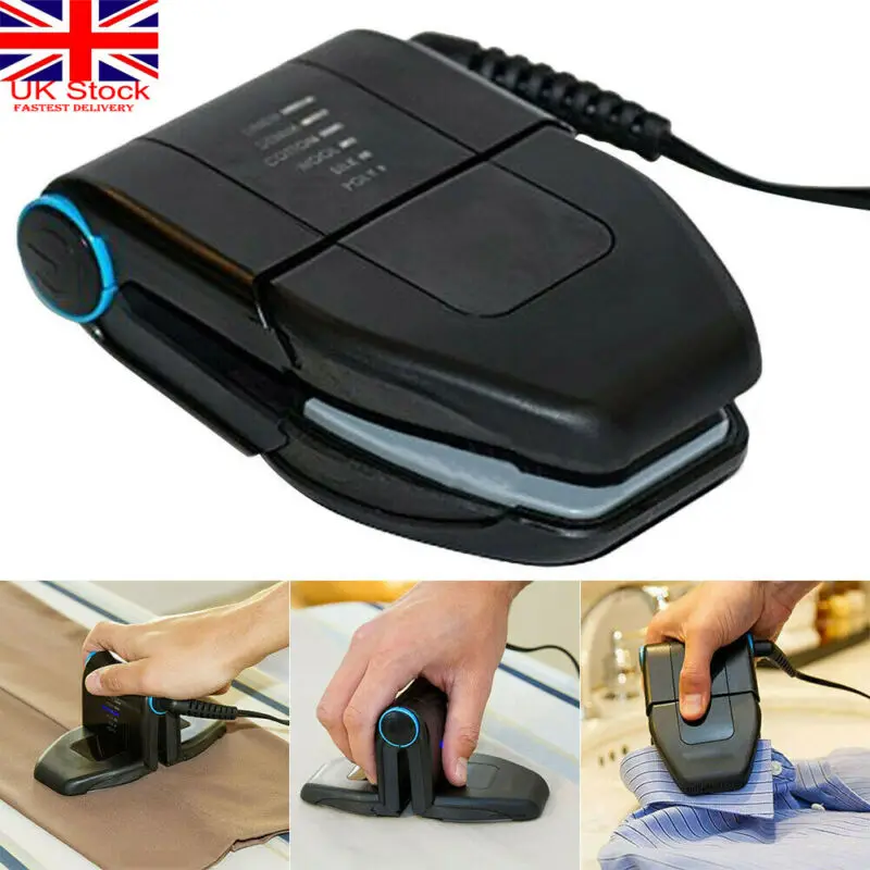 

UK Folding Portable Mini Collar Iron 6 Adjustable for Home Travel Business Trip