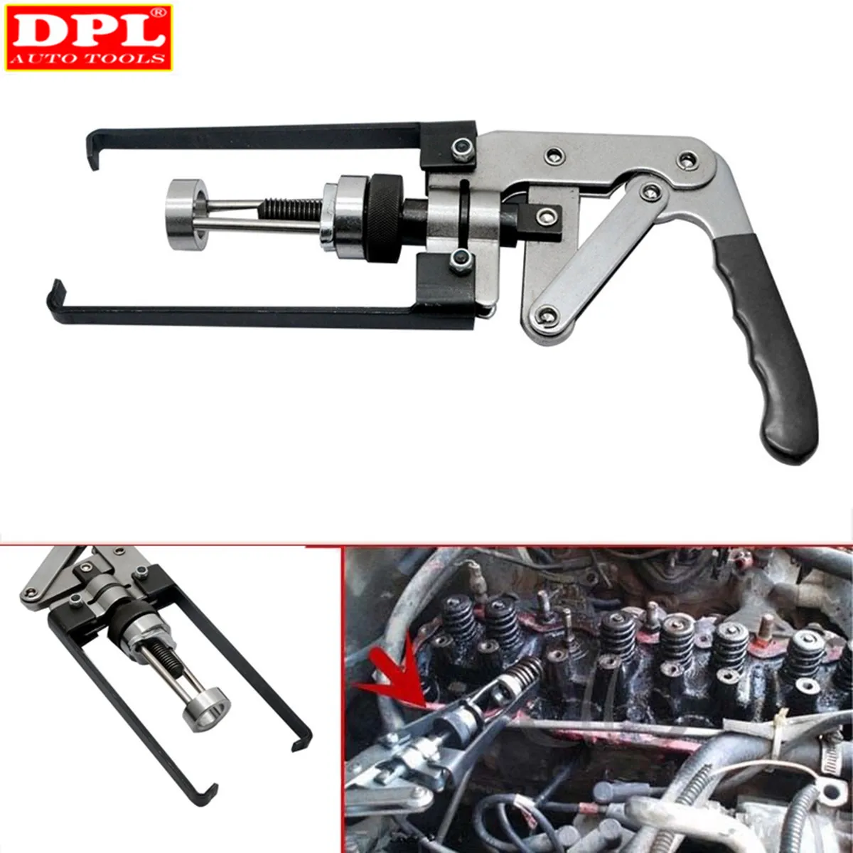 In Testa Molla Valvola Compressore Ohv/Ohc/Chv Sigillo Del Motore Keeper Removal Tool Kit