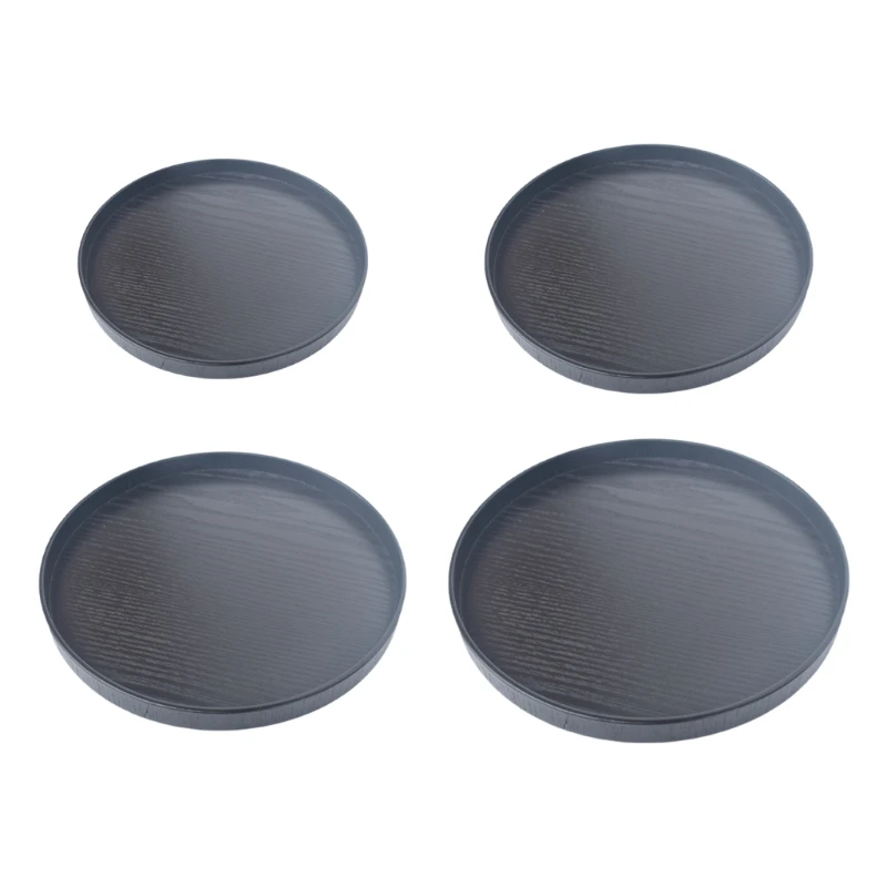 21/24/27/30cm Wood Tea Tray Round Shape Coffee Snack Food Meals Serving for Kitchen Restaurant | Дом и сад
