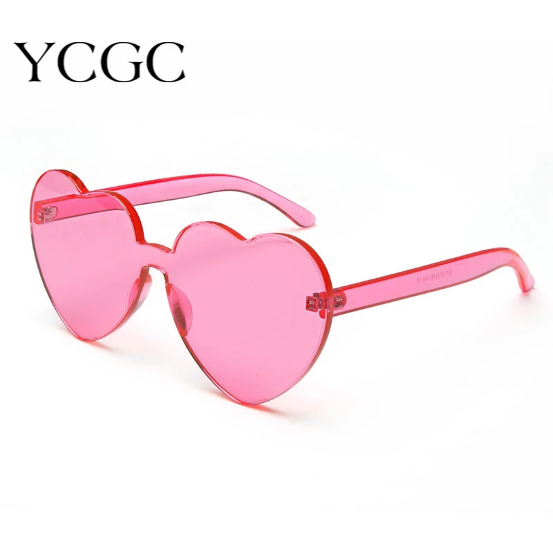 condado Pantalones No autorizado Gafas de sol con forma de corazón para mujer, lentes sin montura, Color  caramelo, Retro, redondas, Rojas, rosas, amarillas, 2020|Gafas de sol para  mujer| - AliExpress