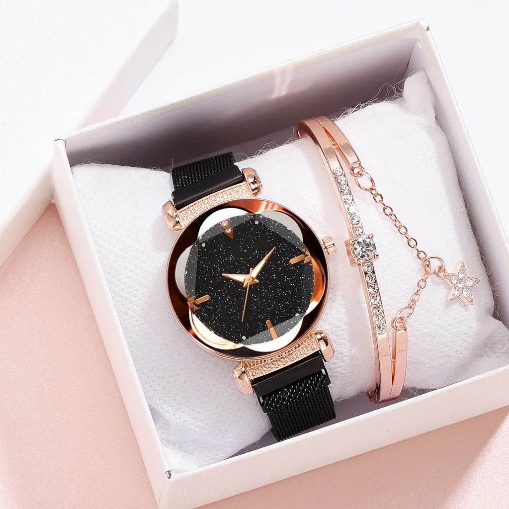 

2019 Simple Luxury Luminous Women Watches Fashion Starry Sky Ladies Watch Female Quartz Wristwatch Relogio Feminino Reloj Mujer
