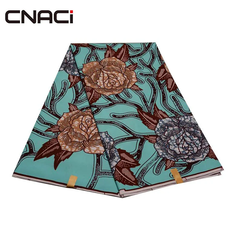 CNACI 6 ярдов африканская ткань с принтом для одежды для нигерийских женщин новая настоящая восковая ткань Tissus африканская ткань Анкара