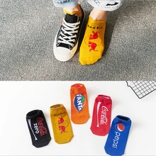 1 пара модные мужские и женские цветные хлопковые носки до лодыжки носки-лодочкой забавные носки для взрослых