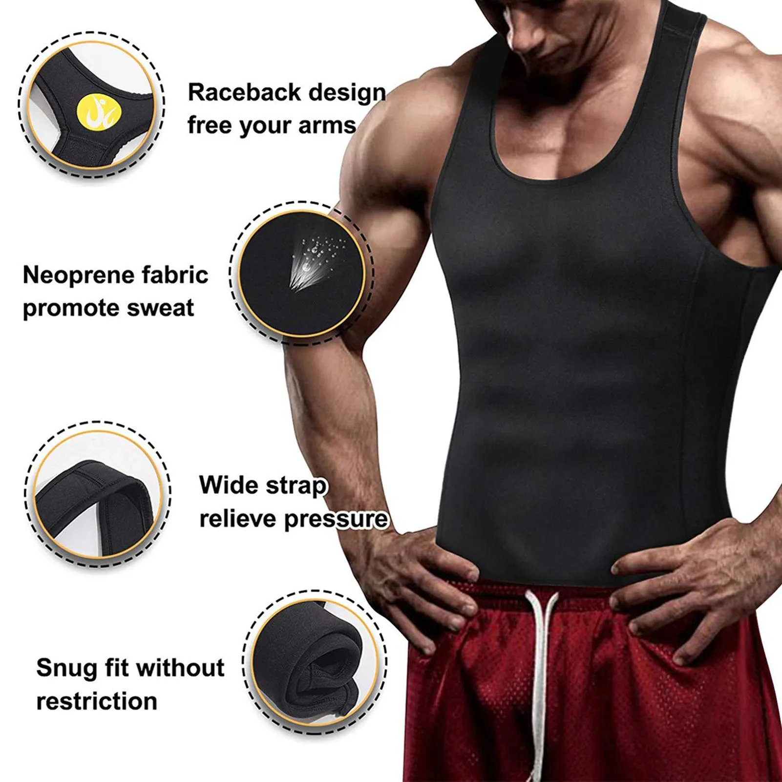 Workout Vest Slimming Corset Shapewear Neoprene Sauna Sweat Vests soft