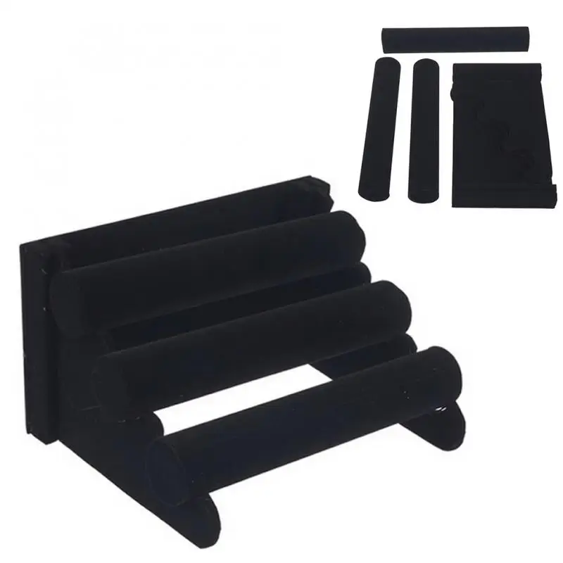 Hot Selling Jewelry Display Stand Holder Velvet Triangle Bracelet Necklace Stand Organizer For Bracelet Jewelry Organizer 1