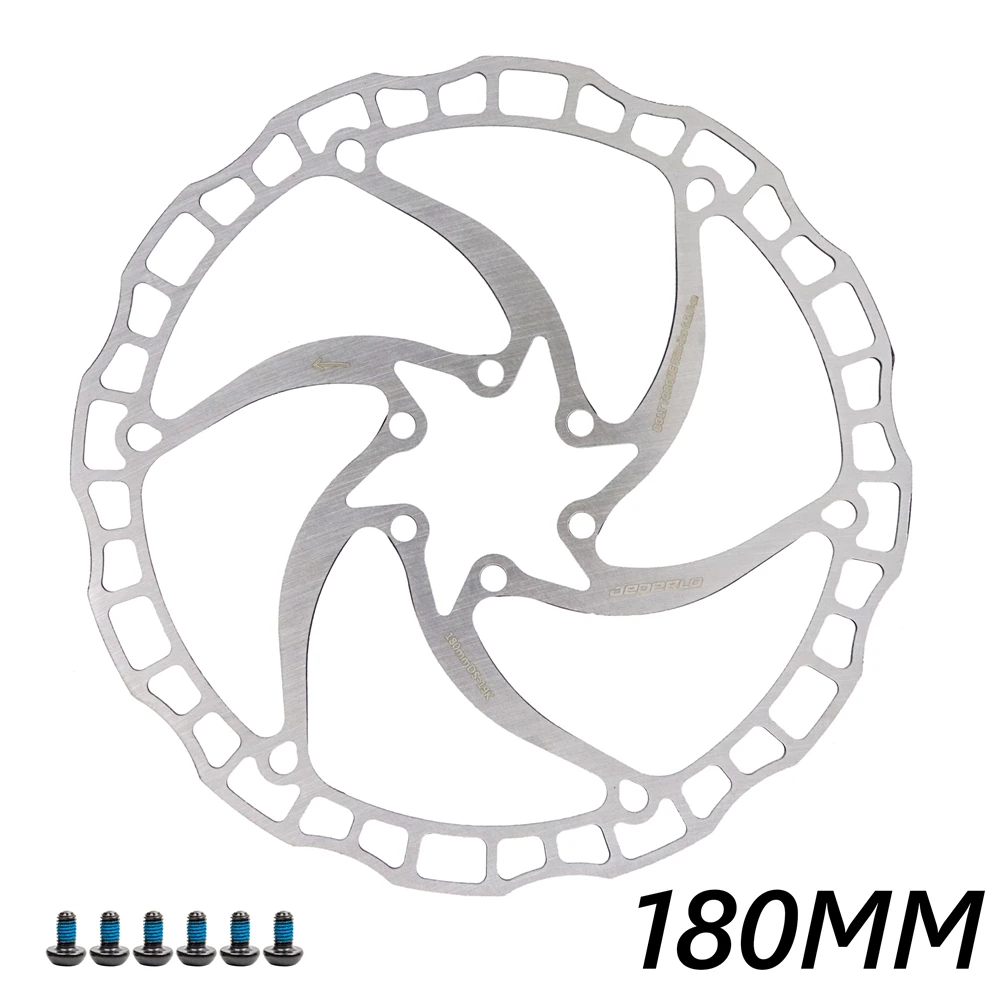 2PCS Kocevlo Bicycle Disc Brake Rotor Mountain Bike Brake Disc 160/180mm 6/7 inch with Free Bolts