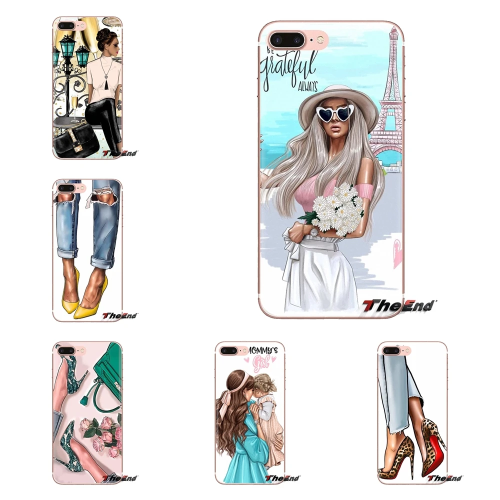 Silicone Phone Case Cover Brown Hair Baby Girl Christmas Tree For Huawei Mate Honor 4C 5C 5X 6X 7 7A 7C 8 9 10 8C 8X 20 Lite Pro |