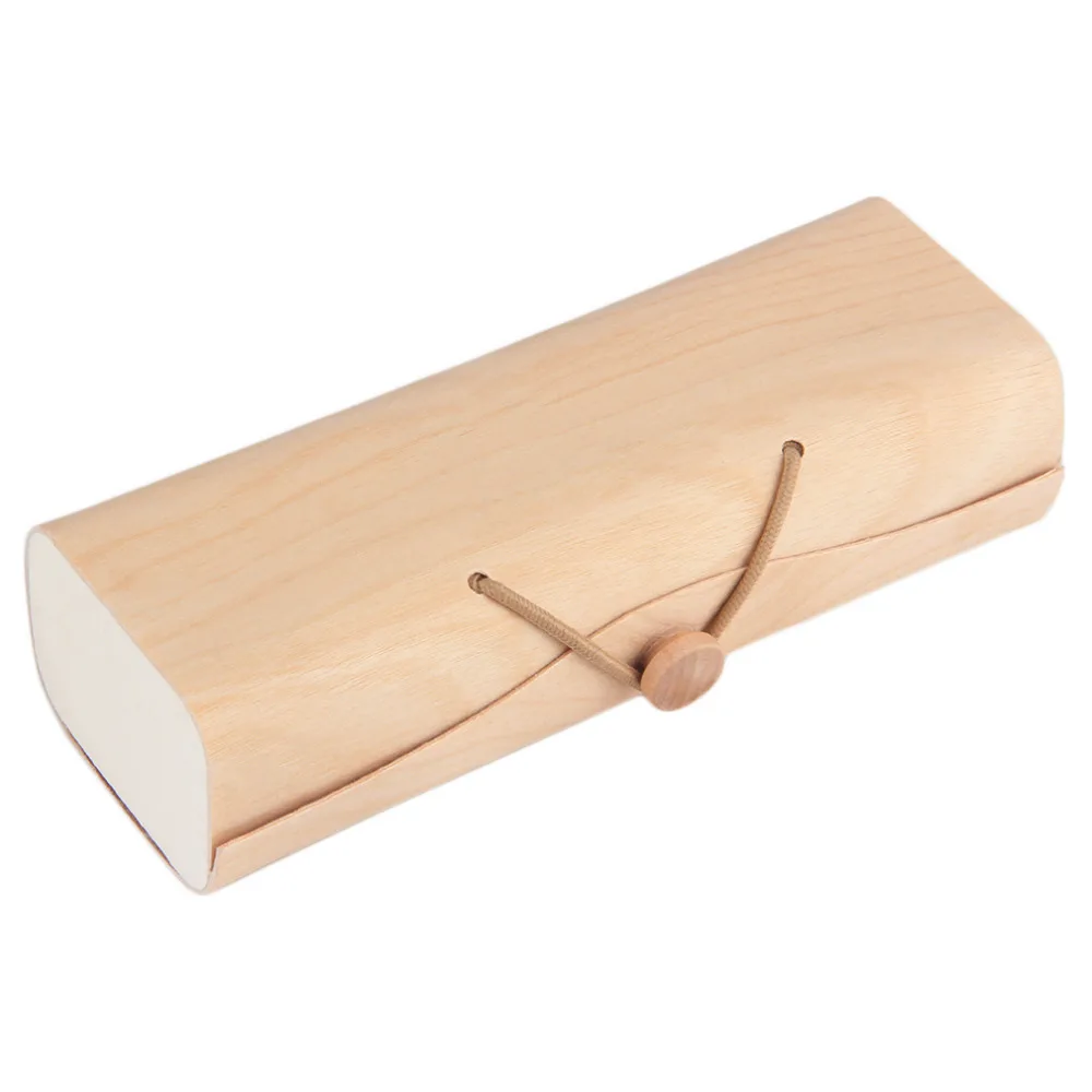 

Portable Wooden Sunglasses Box Case Eye Glasses Clam Shell Protector Sunglassess Case A28