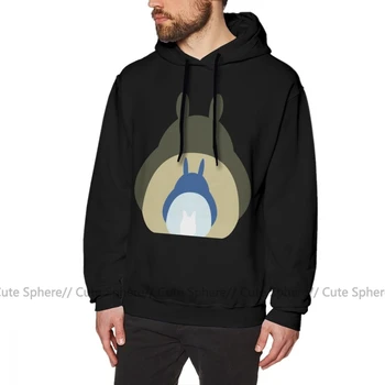 

Totoro Hoodie Totoro Trio Hoodies Grey Warm Pullover Hoodie Cool XXL Streetwear Mens Cotton Long Sleeve Hoodies