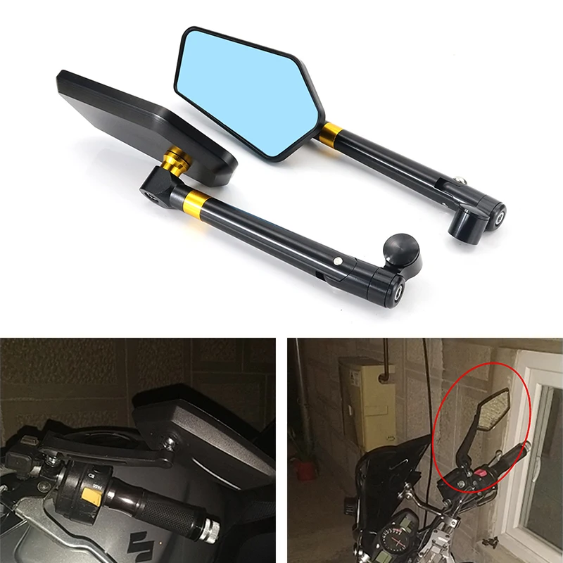 Универсальные зеркала заднего вида подходят для Honda Kawasaki Yamaha BMW Suzuki Ducati KTM Aprilia Triumph