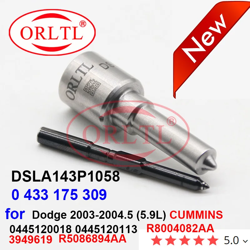 

Форсунка дизельного топлива ORLTL DSLA143P1058 0 433 175 309 0433175309 для 0445120018 0445120113 0 445 120 018 0 445 120 113