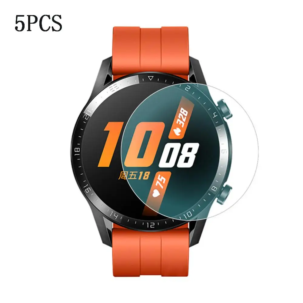 5PCS 3/5 шт закаленное Стекло Экран Защитная пленка для huawei часы GT2 42 мм 46 мм Смарт-часы защитные аксессуары GT 2#1022 - Цвет: 5PCS