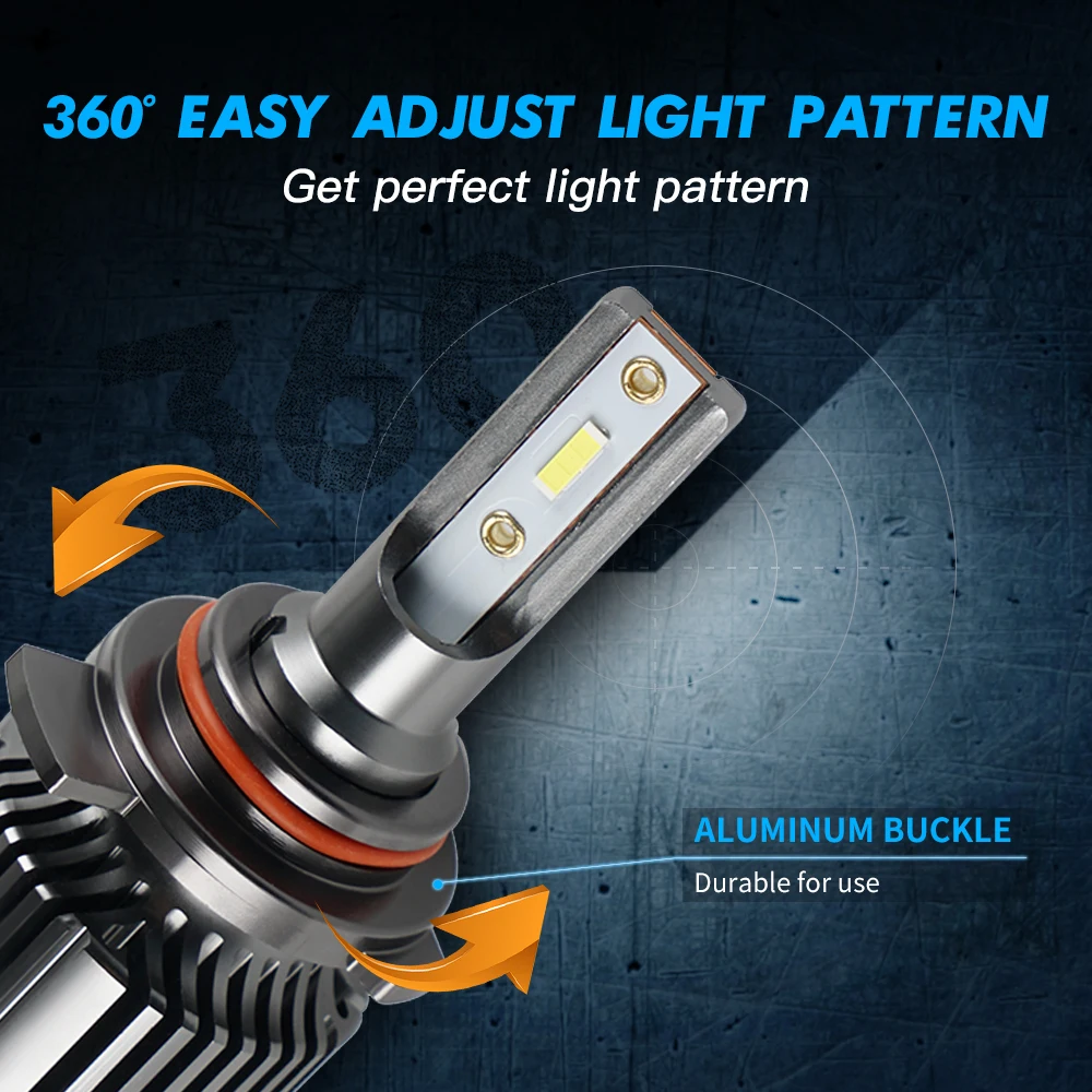 Achetez en gros Auto Led Phares H7 Led Ampoules 4 Côtés Puces 80w 8000lm  9v-32v Canbus Ventilateurs Refroidissement H1 Chine et Ampoule De Phare Led  H7 à 5 USD