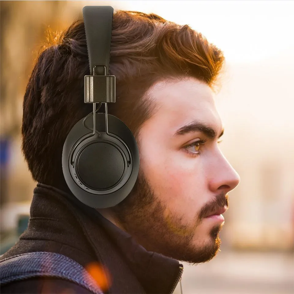 Ssmarwear Bluetooth, наушники с шумоподавлением, беспроводные, ANC наушники, бас, HIFI наушники с микрофоном для телефона