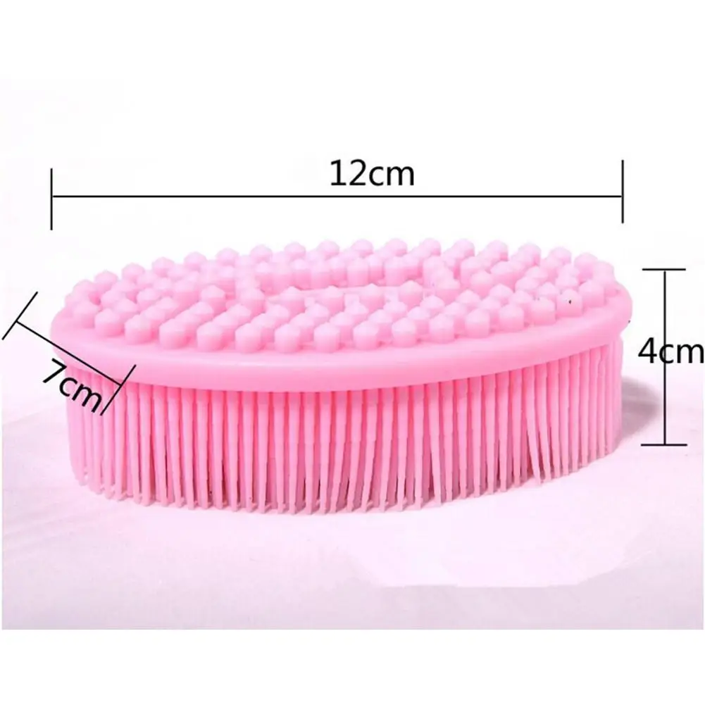 Яркий гламурный ручной силиконовый шампунь для кожи головы Массажная щетка для ванны кисти Массажер для тела щетка удаляет мертвый инструмент для ухода за кожей 1 шт