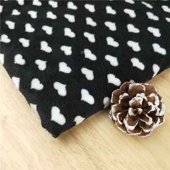 

160 * 100cm Free Shipping Peach Heart Dotted Print Crystal Velvet Short Plush Display Counter Handmade Doll Plush Lining Fabric