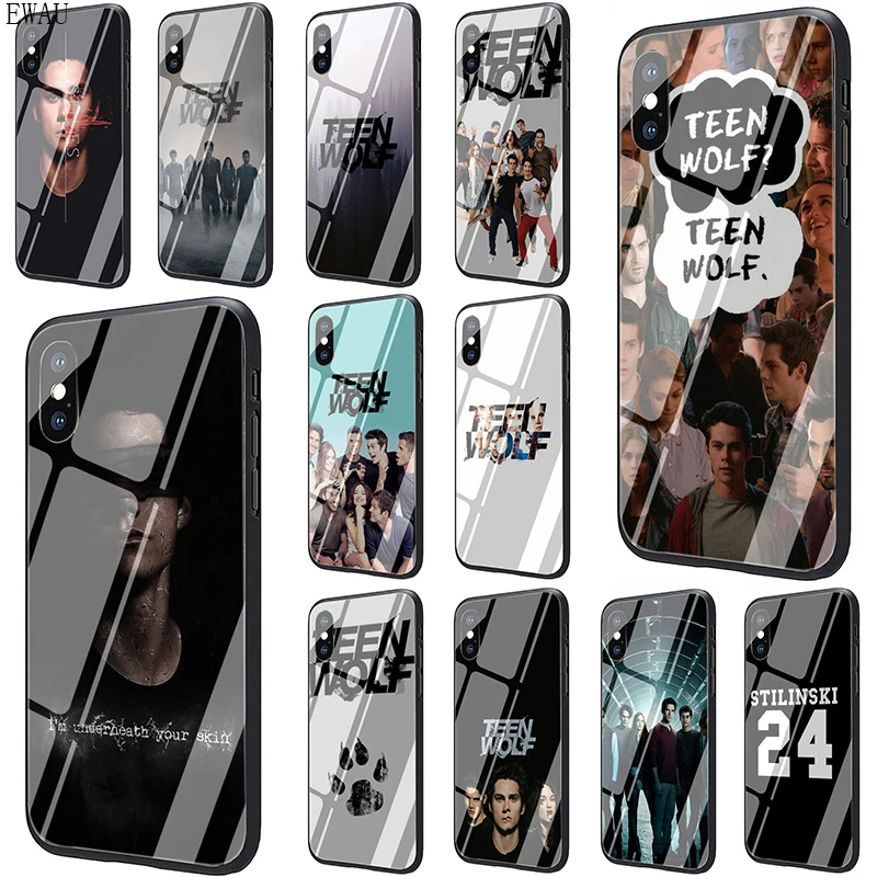Чехол для телефона EWAU Teen Wolf Stilinski из закаленного стекла iphone SE 2020 5 5s 6 6s 7 8 plus X XR XS 11 pro