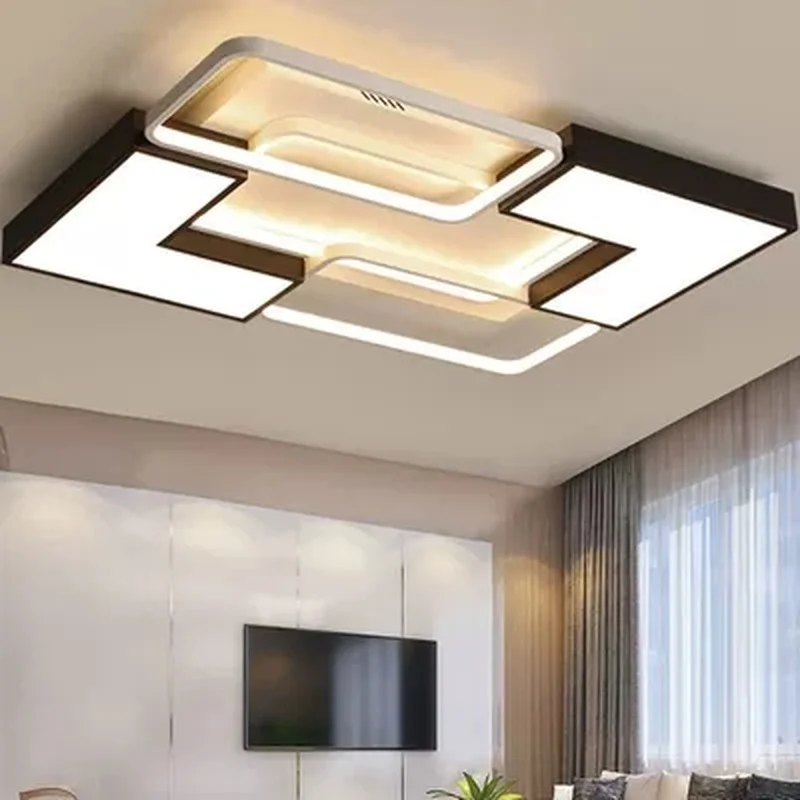 Rectangle Ceiling Light LED Lamp for living room Bedroom lampe plafond avize lustre Modern home | Лампы и освещение