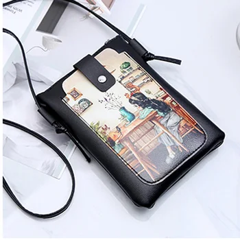 

3D Cartoon Print Wallet Phone Bag Latest Style Fashion Ladies Mini Shoulder Bag Two Styles Optional NEW