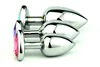 3 Size Anal Plug Heart Stainless Steel Crystal Anal Plug Removable Butt Plug Stimulator Anal Sex Toys Prostate Massager Dildo ► Photo 3/6