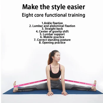 

Yoga Pull Strap Belt Polyester Latex Elastic Stretching Band Loop Yoga Pilates Fitness Exercise Resistance Bands 668