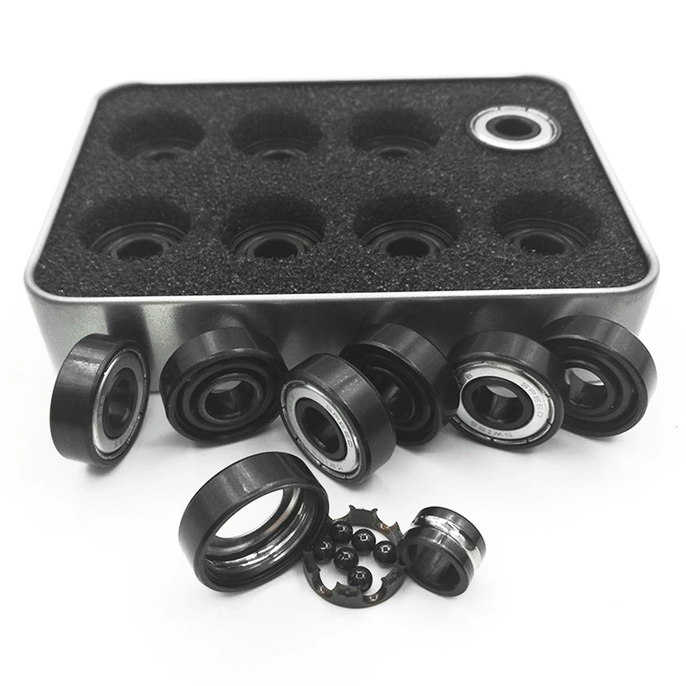 16PCS 6 Beads Ceramic Balls Speed Bearing Skateboard With Storage Box Roller Skates Inline Skate Steel Accessories Outdoor 16PCS 6 Beads Ceramic Balls Speed Bearing Skateboard With Storage Box Roller Skates Inline Skate Steel Accessories Outdoor