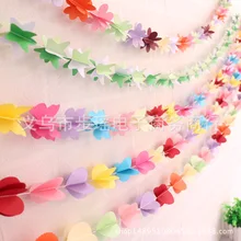 Стерео бабочка в форме сердца Бумага для дня рождения с цветочным принтом, Свадебные украшения Рождественские год годового Общего школьная декоративный для декора