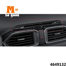 ABS Carbon Fibre For Mazda CX-5 Car CD Plates Air Conditioning Switch Panel Cover trim Car interior sticker Accessories 2017/18