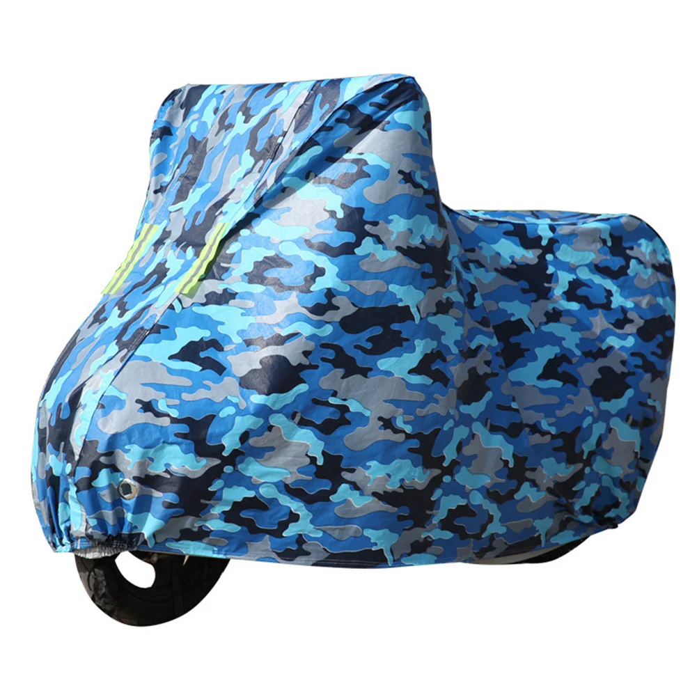 Forest Camouflage Защитная крышка светоотражающие полосы изолированные аксессуары задняя пушистая Пряжка утолщаются печатные ткани Оксфорд мотоцикл Водонепроницаемый - Цвет: Forest Camouflage