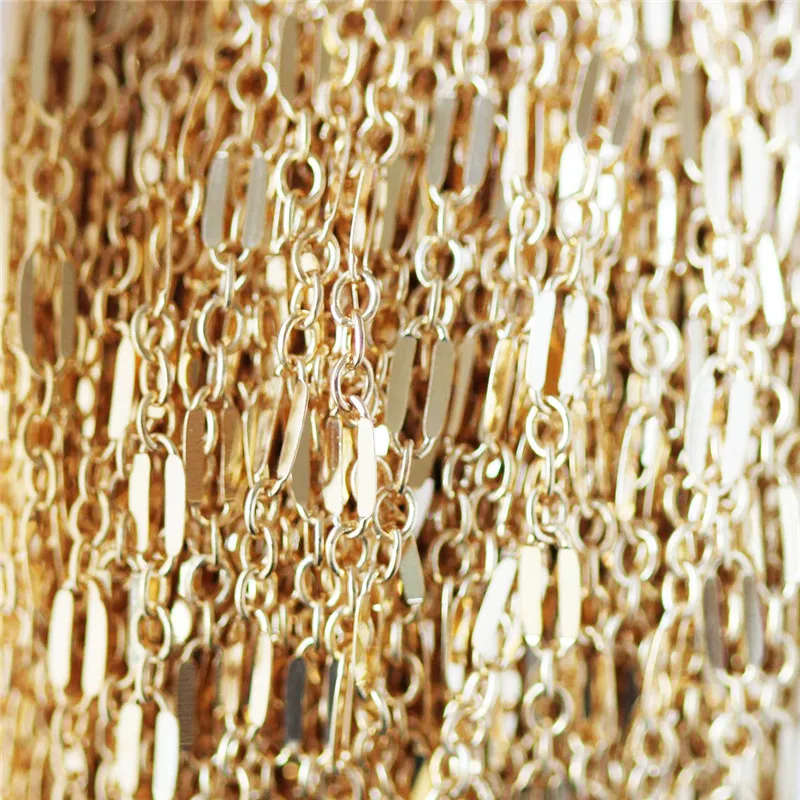 Echte 14K Gold gefüllte Lippenkette 2,5MM Kette Halskette Goldschmuck Minimalistische Gold gefüllte Kette DIY Schmuck – Detail 7