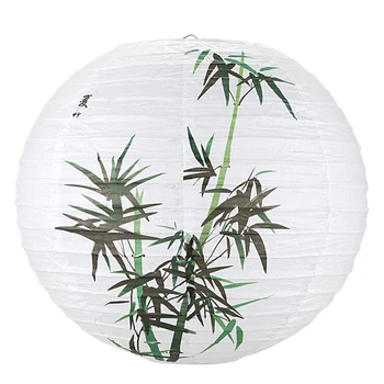 

Promotion! 35cm Lamp Shade Paper Lantern Oriental Style Light Decoration, Bamboo