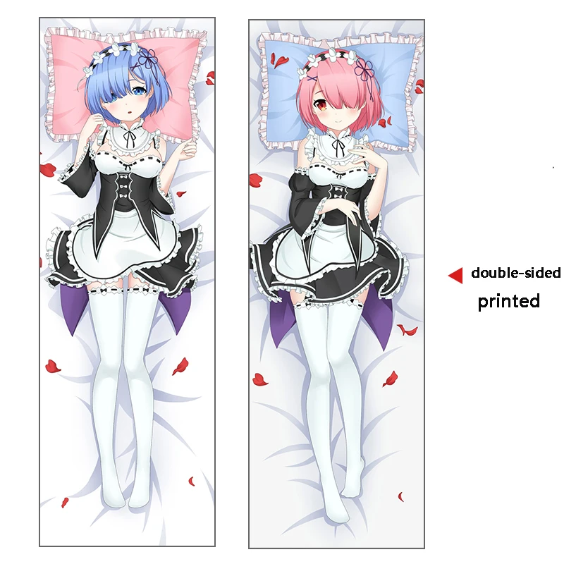 1 шт. аниме Re: Zero Hajimeru Isekai Seikatsu мультфильм Rem Ram обнимающий чехол для тела чехол для подушки домашний декор Подарки для женщин