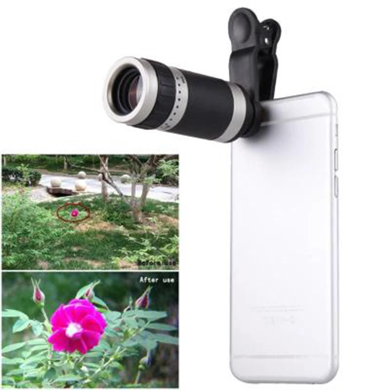 

Universal 8x mobile phone lens telephoto lens telescope 8 times magnifying glass clip lens for iPhone 8 7 plus mobile phone lens